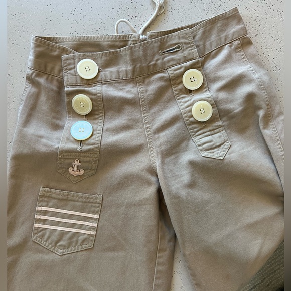 Marc Jacobs Khaki Sailor Cropped Pant - Picture 2 of 3